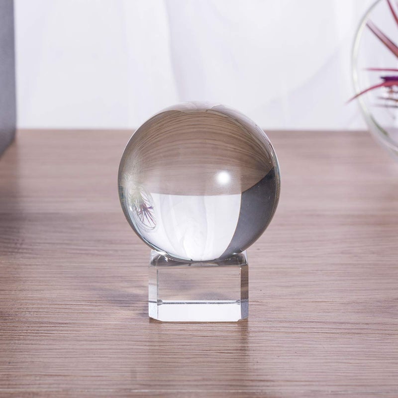 LONGWIN 40mm(1.6 inch) Solid Mini Fengshui Crystal Ball Healing Crystals(Clear) - Image 2